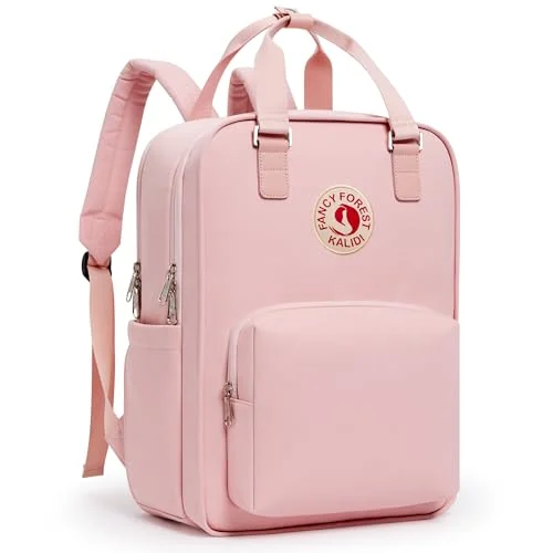 Laptop Backpack, Light Pink, Medium