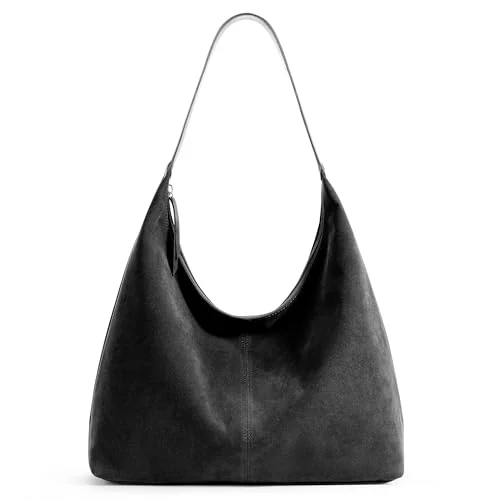 Vegan Leather Crescent Bag, Grey, Medium